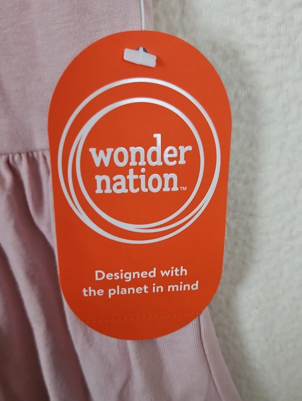 wonder nation Light Pink Short Sleeve Pocket Dress